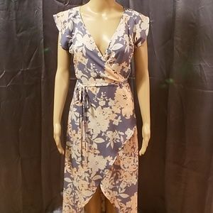 Floral wrap dress